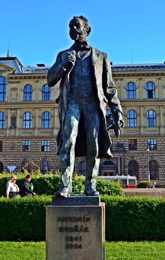 Statue of Antonin Dvorak, greatest Czech composer
